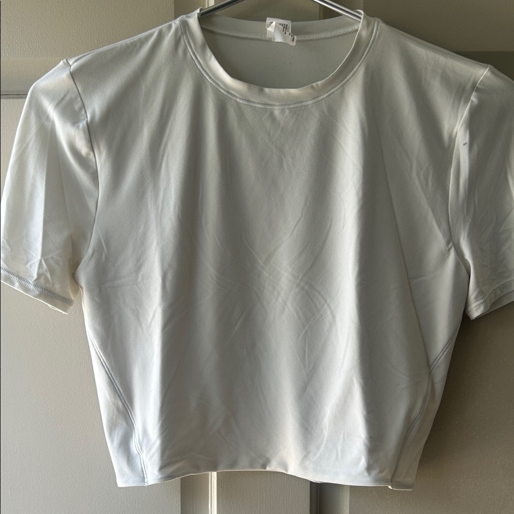 lululemon athletica White Short Sleeve Crewneck Tee